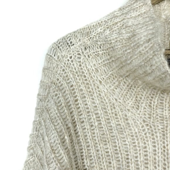 Eileen Fisher Wool Mohair Cowl Neck Knit Sweater - Picture 3 of 8